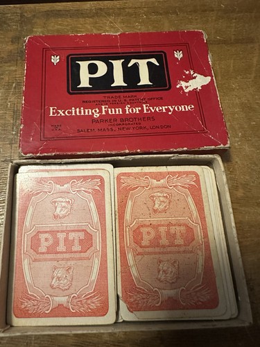 Vintage pit card game 1919 - -,
